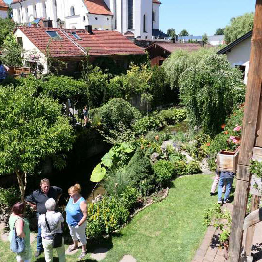 Blick auf den Garten