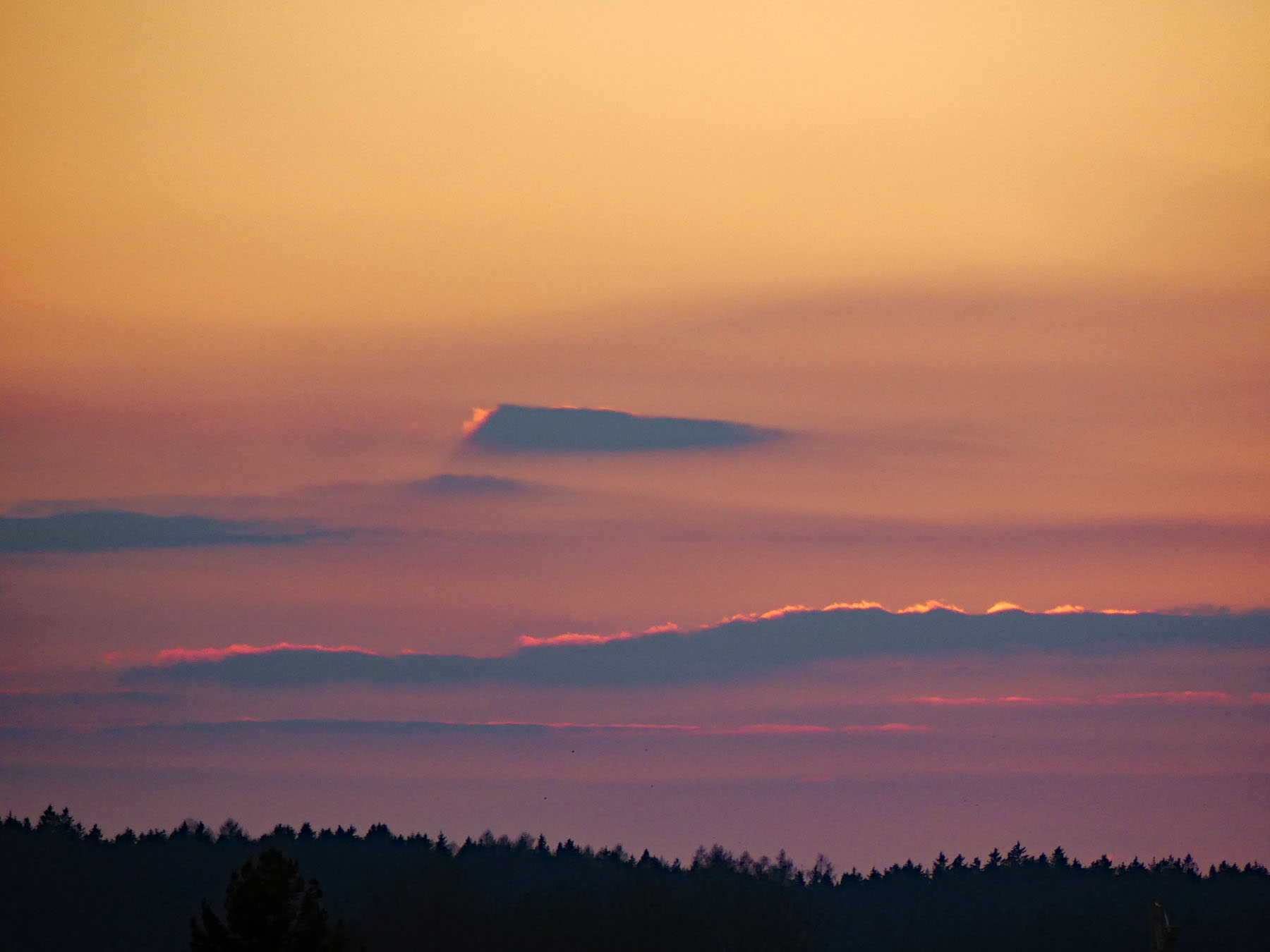 Wolken im Abendrot