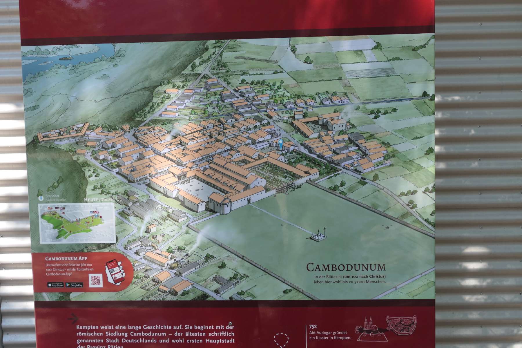 Modell von Cambodunum (Kempten in der Römerzeit)