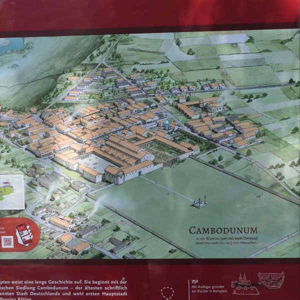 Modell von Cambodunum (Kempten in der Römerzeit)