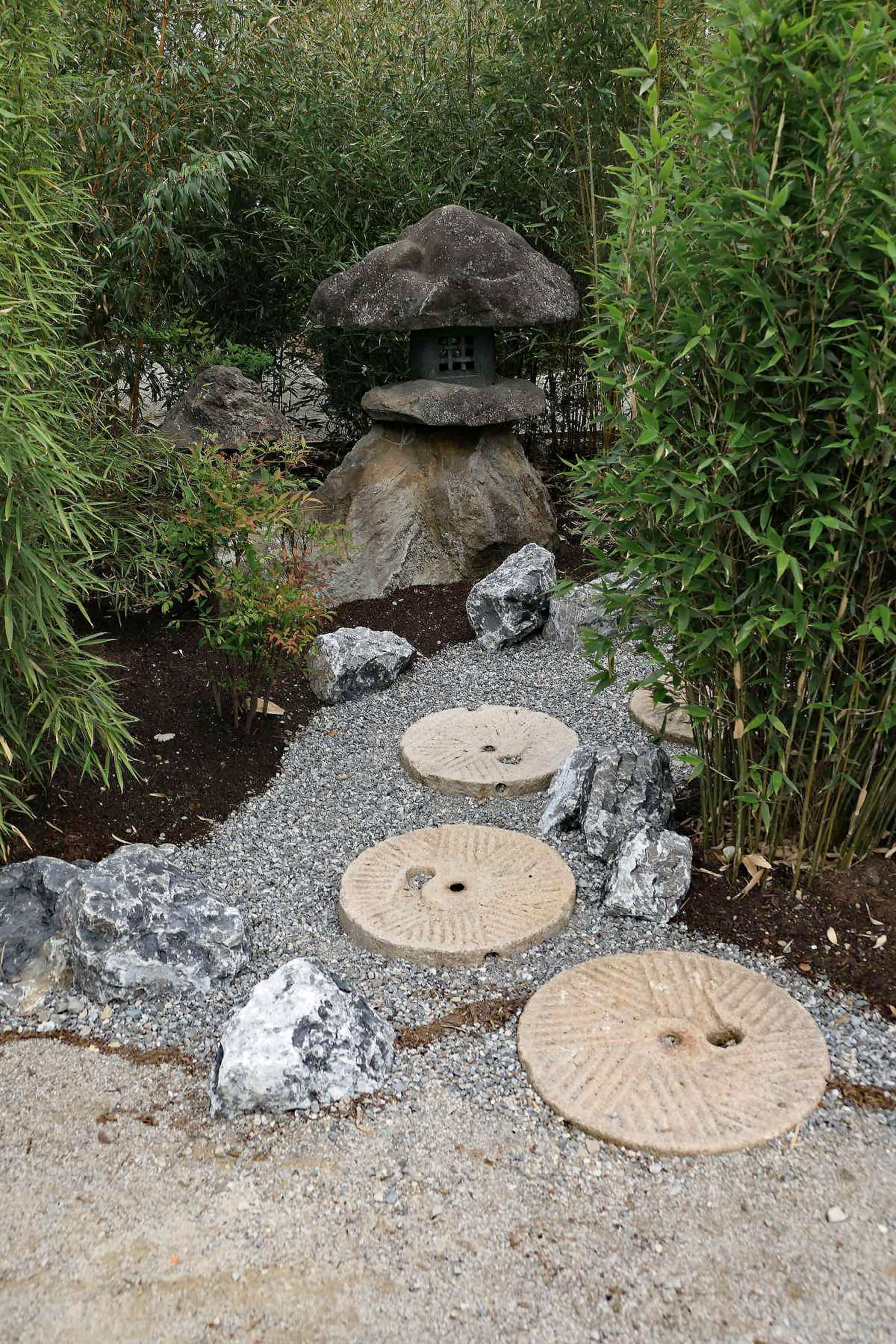 Japanisch angehauchter Garten