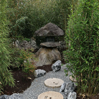 Japanisch angehauchter Garten