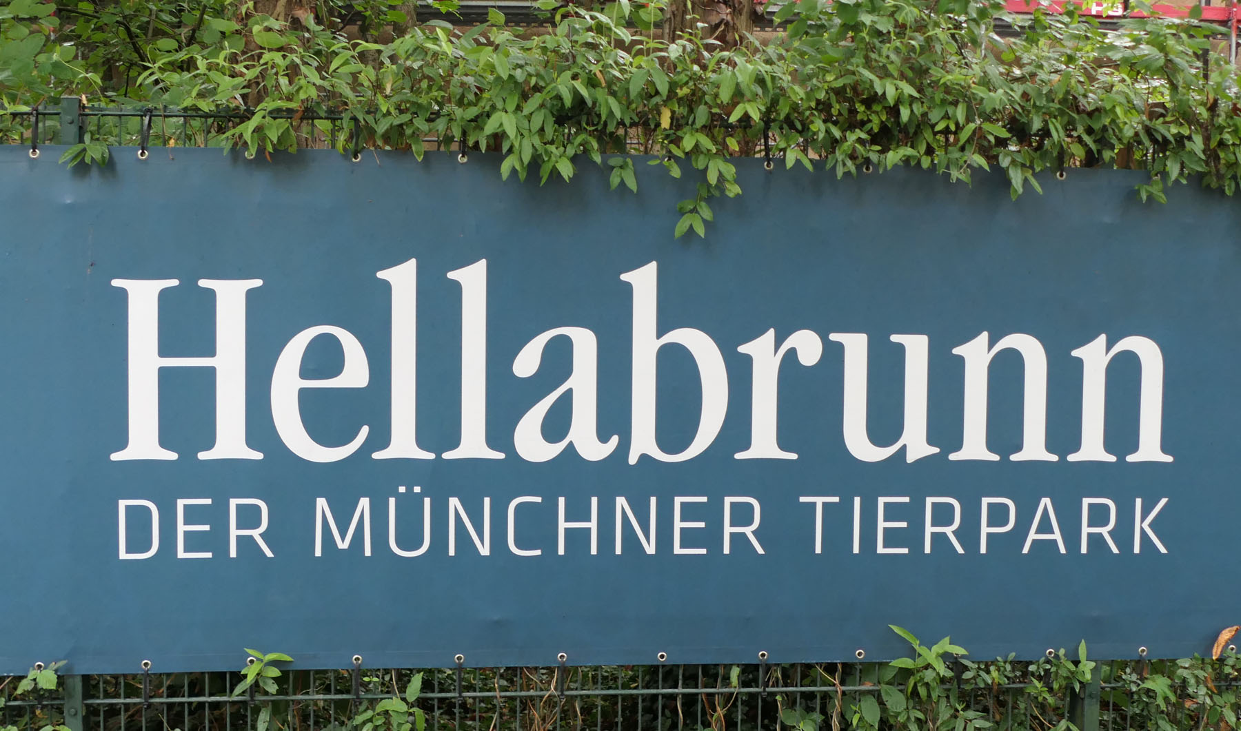 Hinweis auf Tierpark Hellabrunn